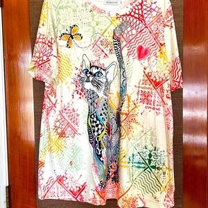 Miss look woman’s blouse XL Cat New